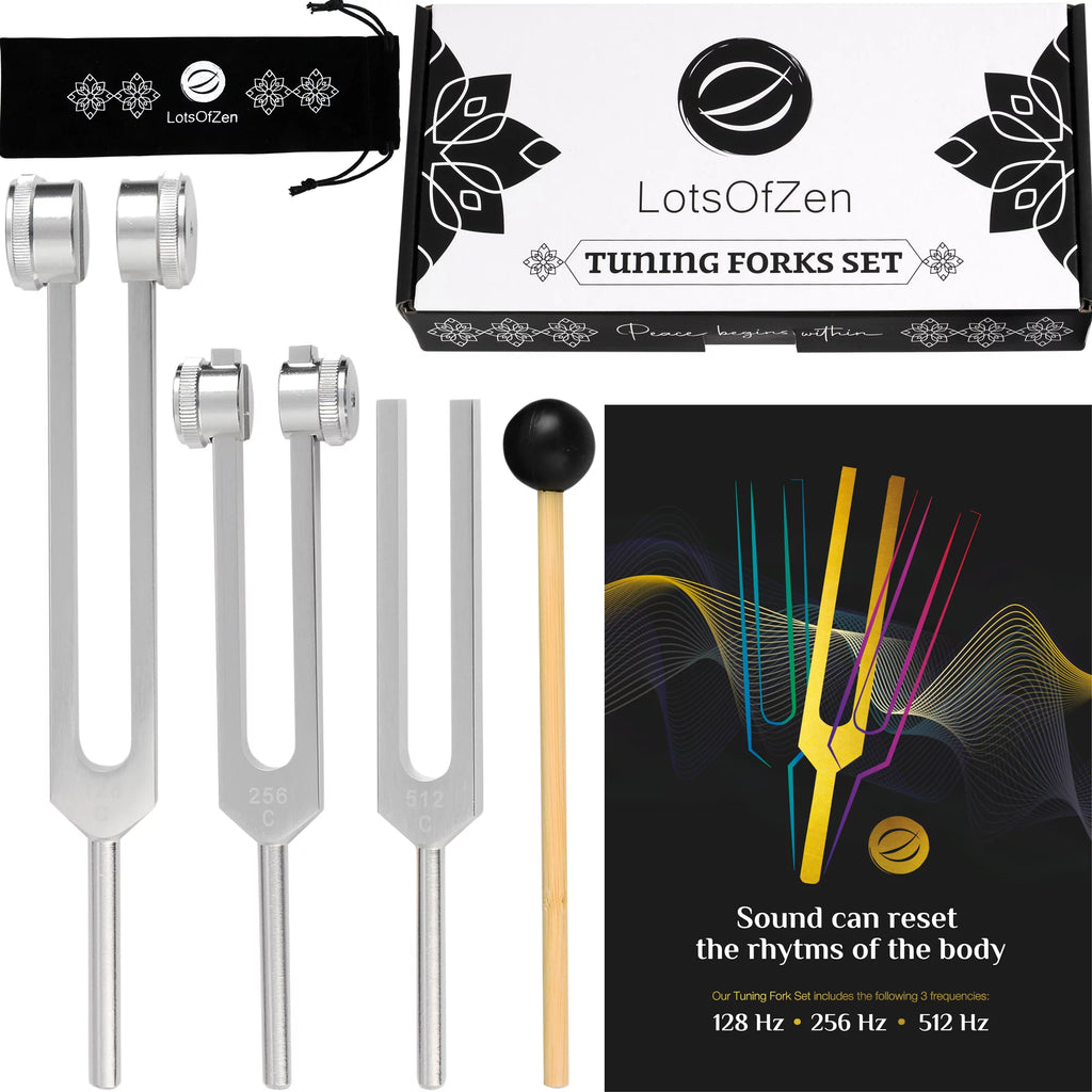 Tuning Forks (128Hz, 256Hz, 512Hz) Body Weighted Tuning Forks V865