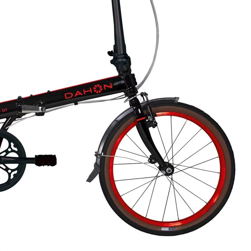 Black & Red 7-Speed Folding Bicycle Y41891
