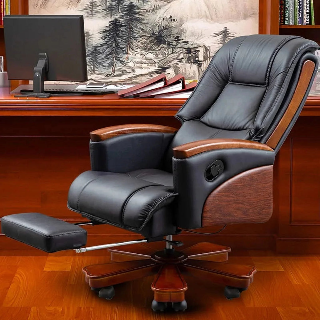 Swivel Ergonomic Leather Office Chair B336