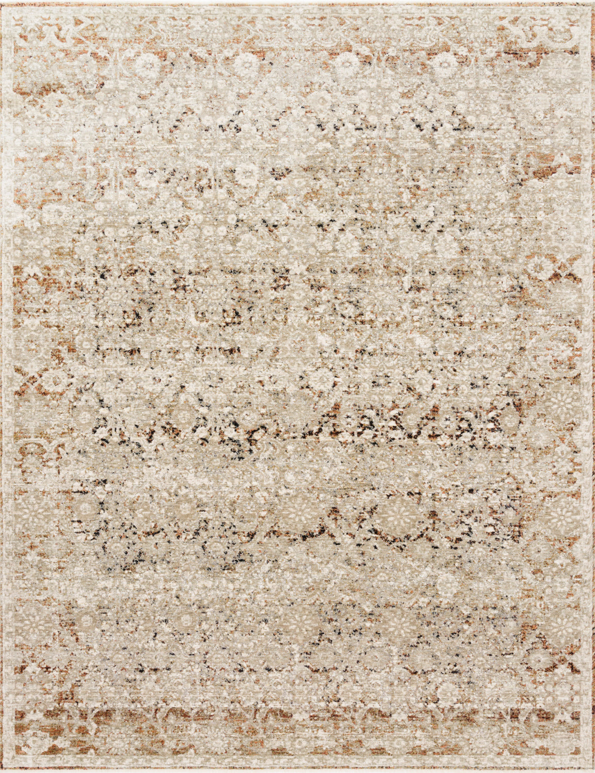 Natural Rust 6'7 x 9'6 Rug W16642