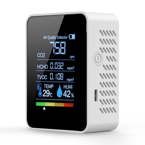 Air Quality Monitor with CO2 HCHO TVOC Temperature Humidity S818
