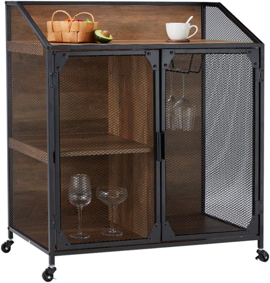 Industrial Storage Cabinet with Metal Mesh Door K45674