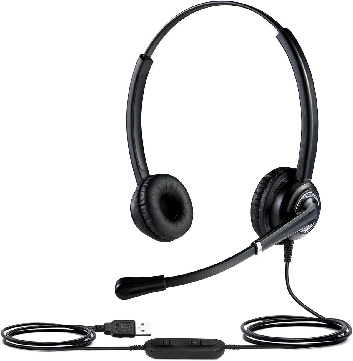USB Headset with Noise Cancellation Microphone, Pack of 2 P205