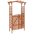 Pergola with Gate 45.7"x15.7"x80.3" Solid Firwood J283