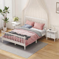 Queen Size Solid Wood Platform Bed with 2 Nightstands X321959
