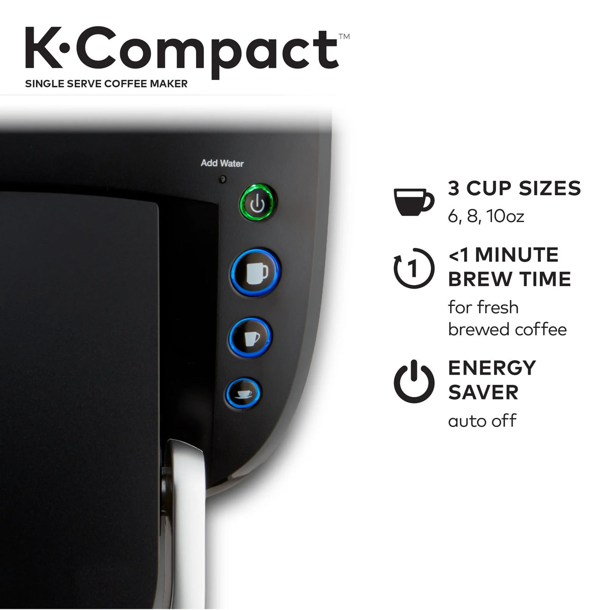 Black Single-Serve K-Cup Pod Coffee Maker X827