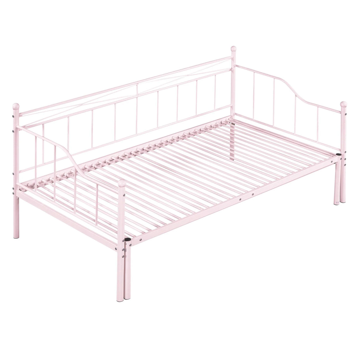 Pink Twin Metal Daybed with Trundle S2117