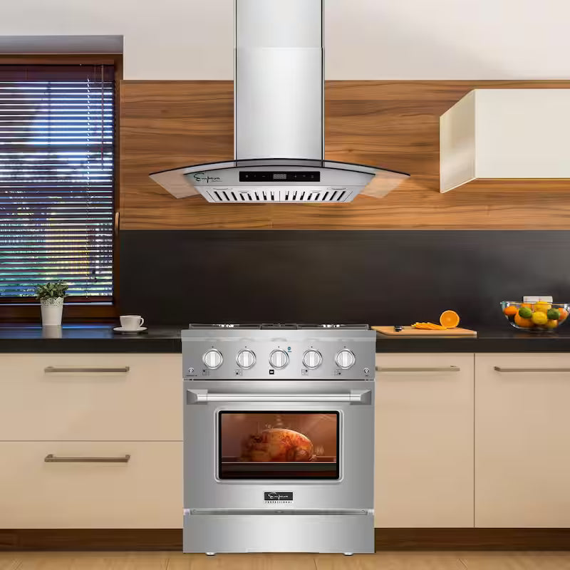 30 in. 400 CFM Stainless Steel Wall Mount Range Hood X412991