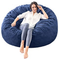 3 Feet Grey Micro Fiber Bean Bag Chair R343432