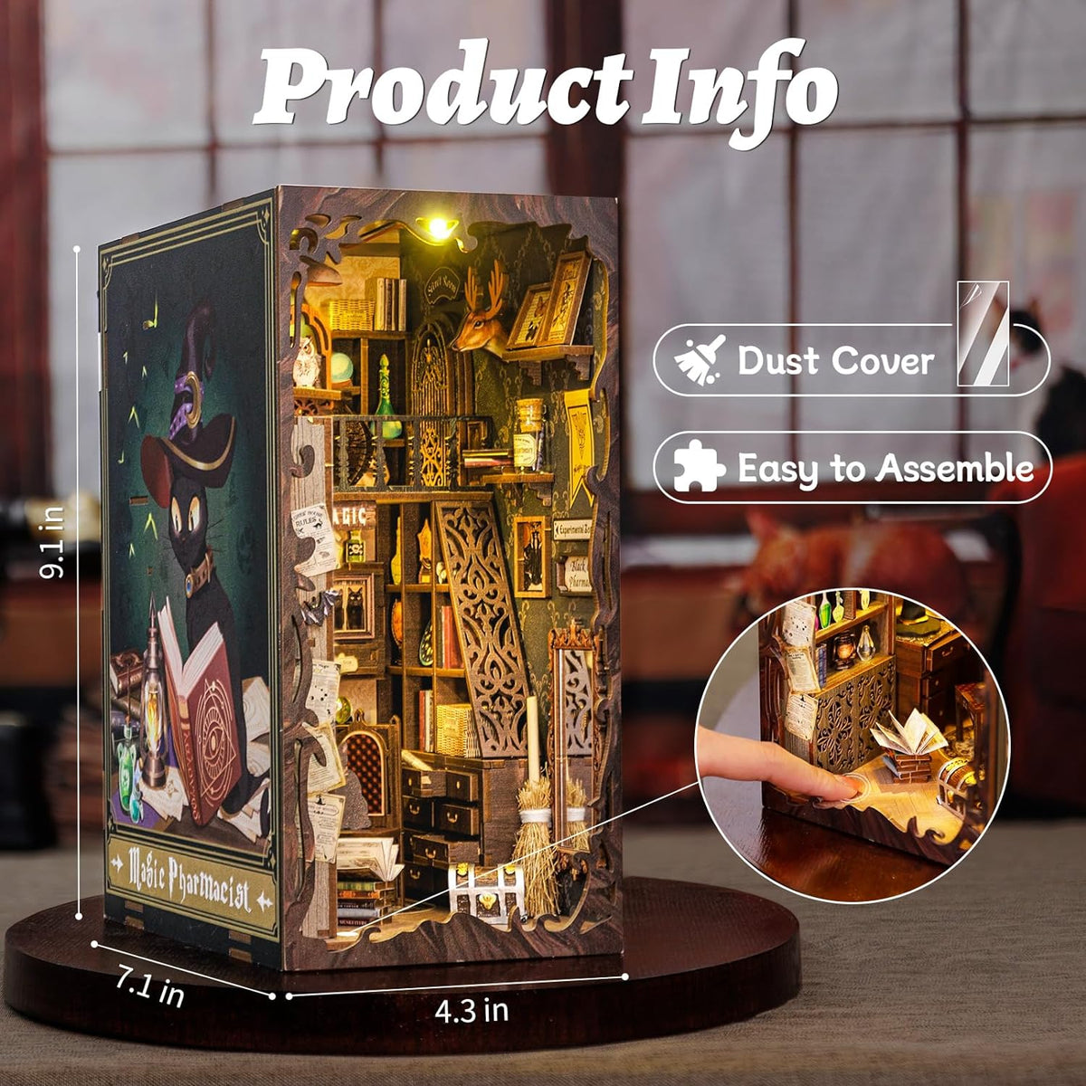 3D Wooden Book Nook Kit B15042