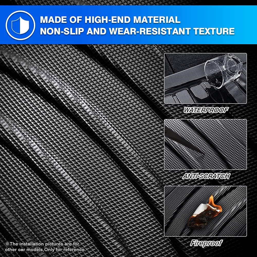 TPE All-Weather Floor Mat Liners Front & Rear Row Full Set D95712