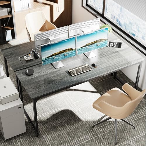 Black 63 Inch Metal Frame Office Desk K2335