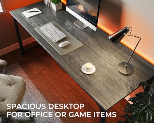 Black 63 Inch Metal Frame Office Desk K2335