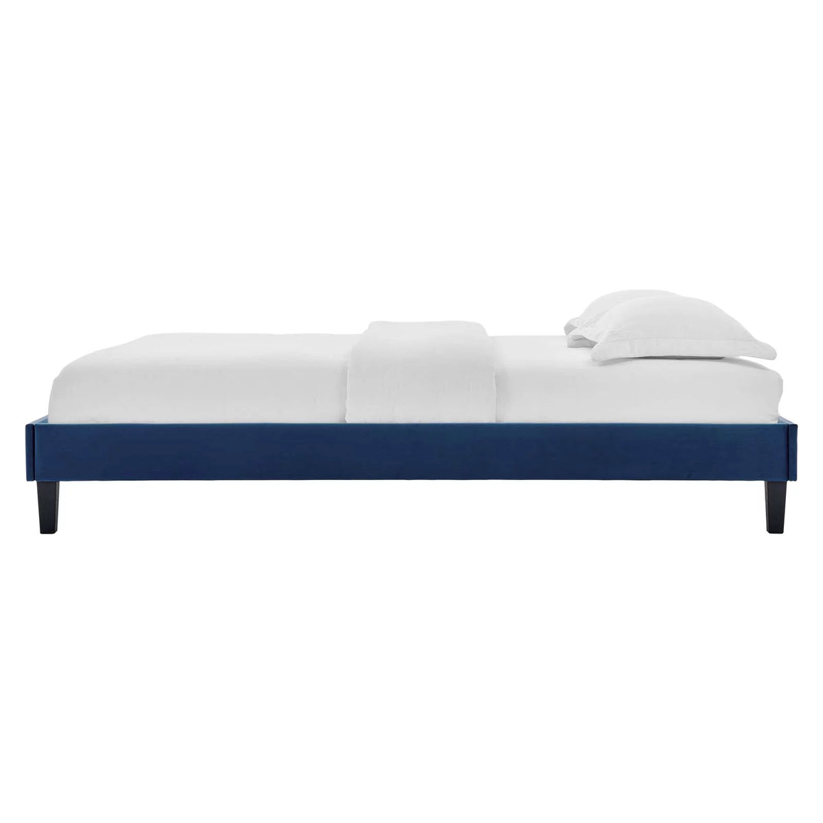 Full Size Velvet Platform Bed Frame V851