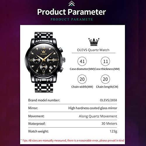 Quartz Luminous Water Resistant Chronograph Watch O2475