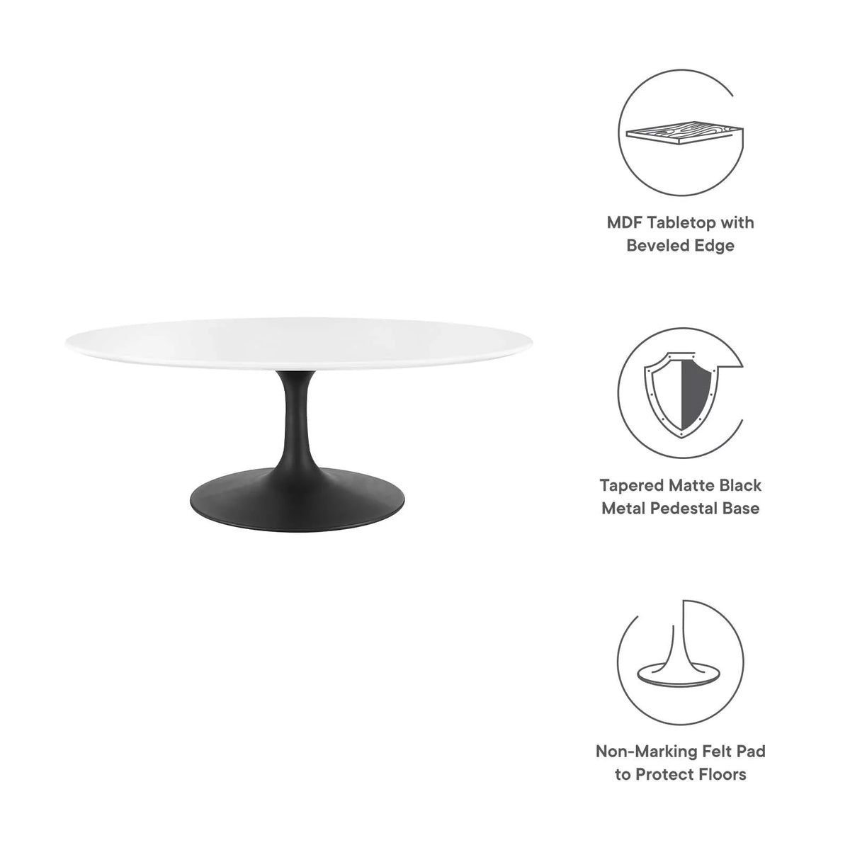 42" Oval Coffee Table B616753