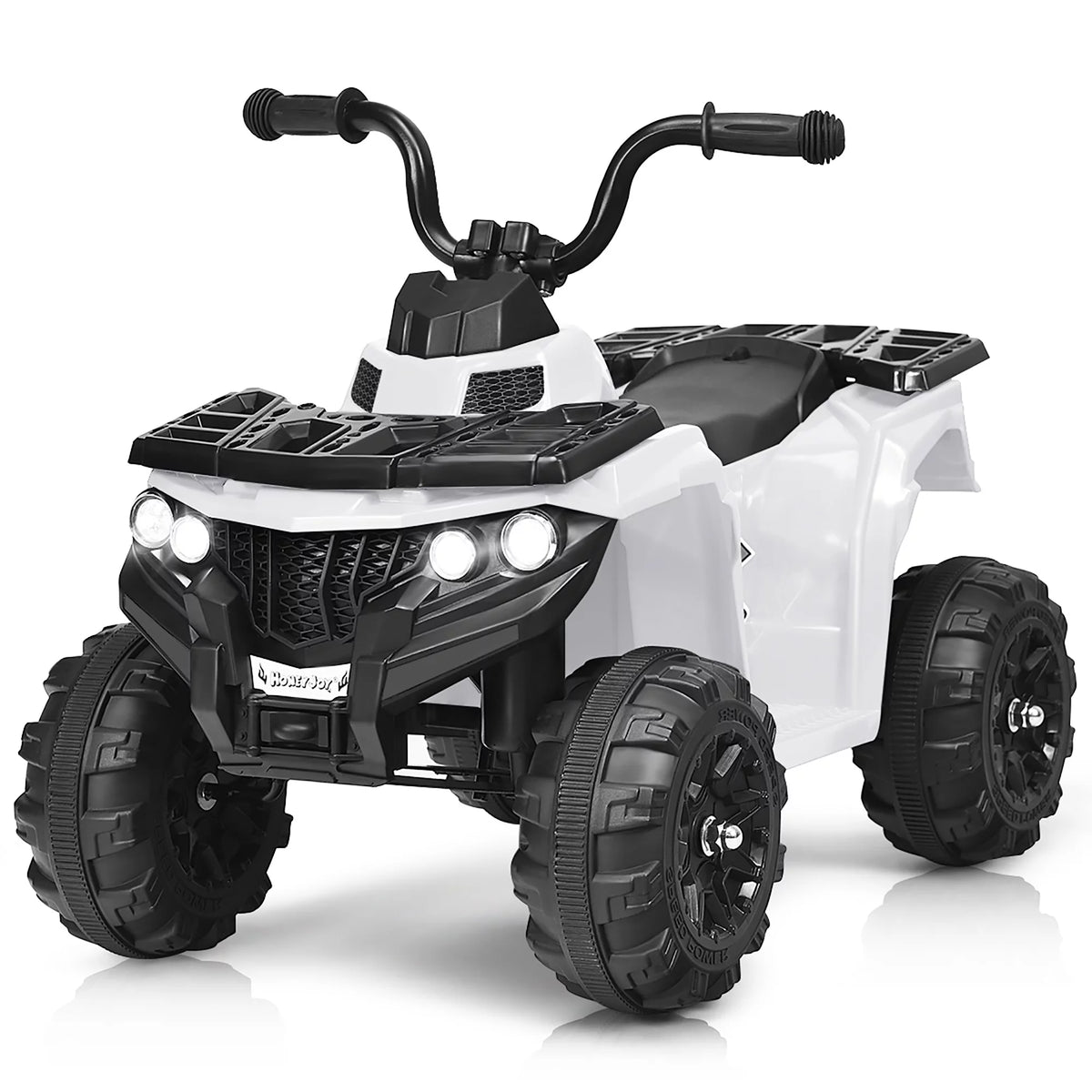 Kids Ride On ATV Quad 4 Wheeler Electric Toy Car 6V White L2891