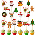 100 Pcs Christmas Cupcake Toppers E620