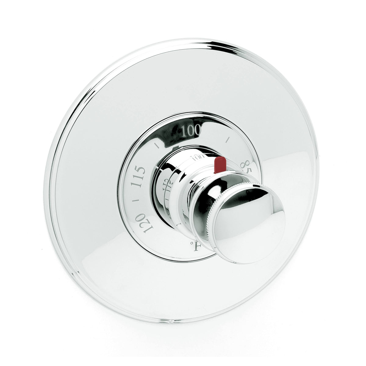 Flat Black Thermostatic Trim Plate with Handle L8530