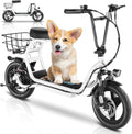 Electric Scooter with Seat, 14" Fat Tire, Foldable X1156