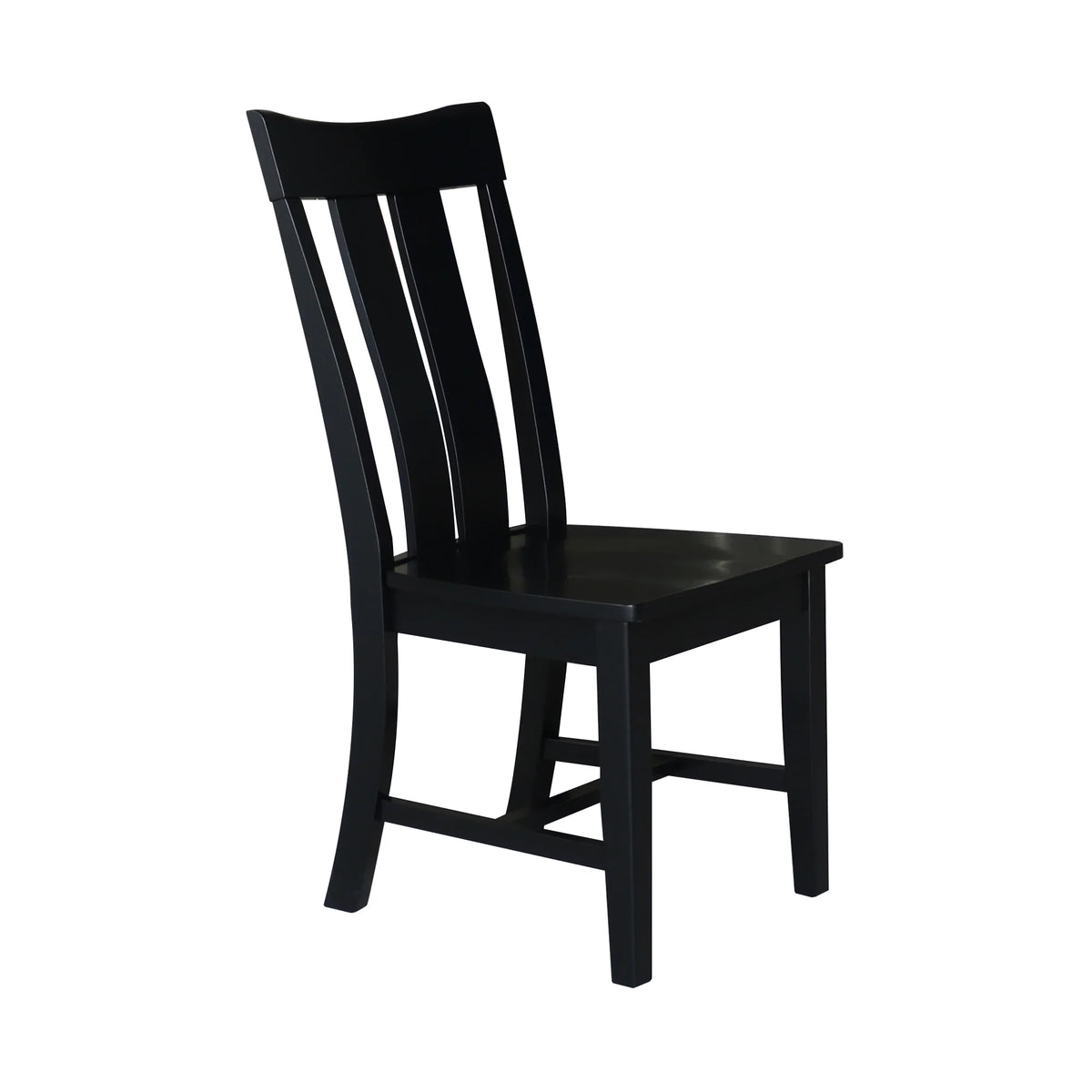 Solid Wood Dining Chairs Set of 2 in Black V994659