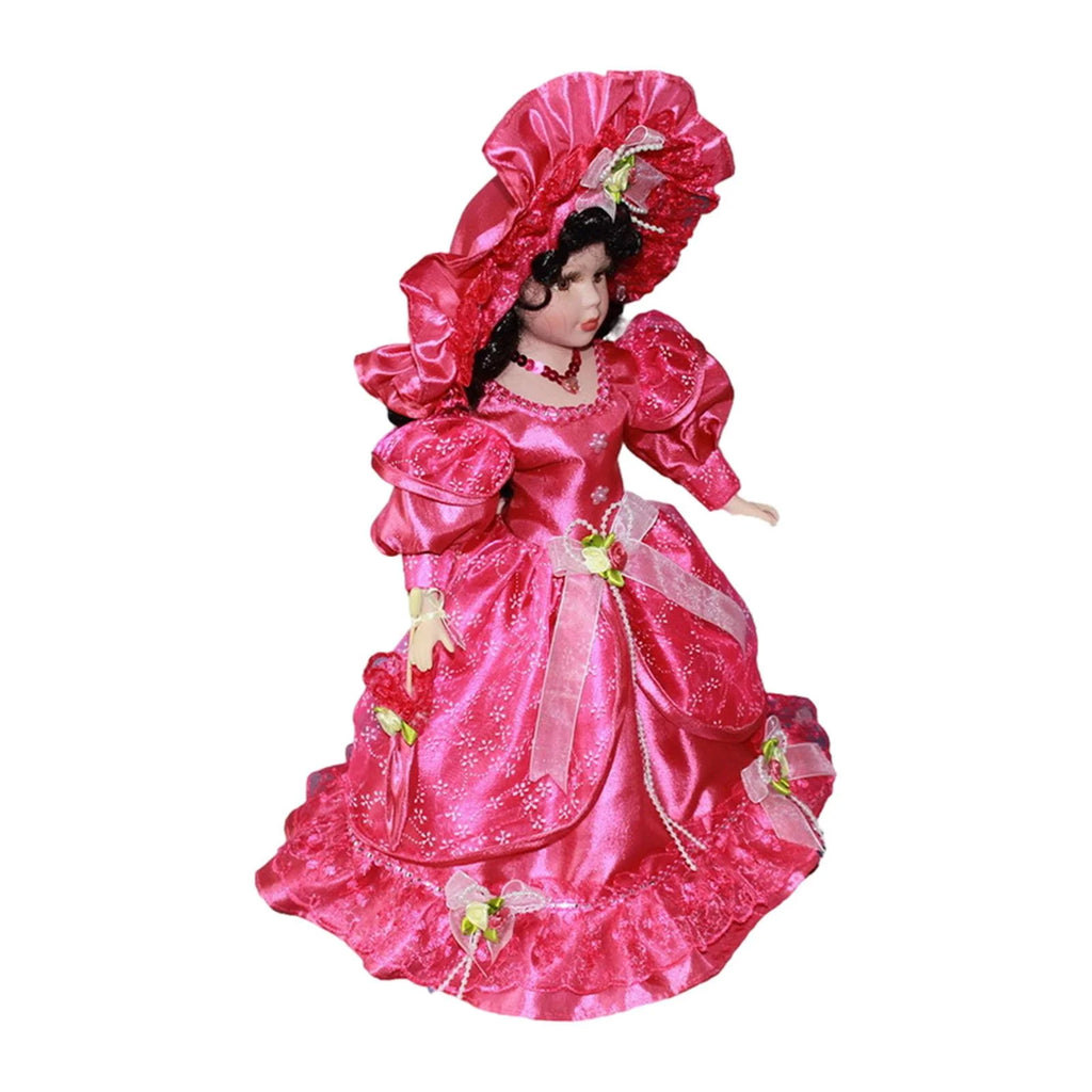 Pink Ceramic Doll Porcelain Figures Z161383