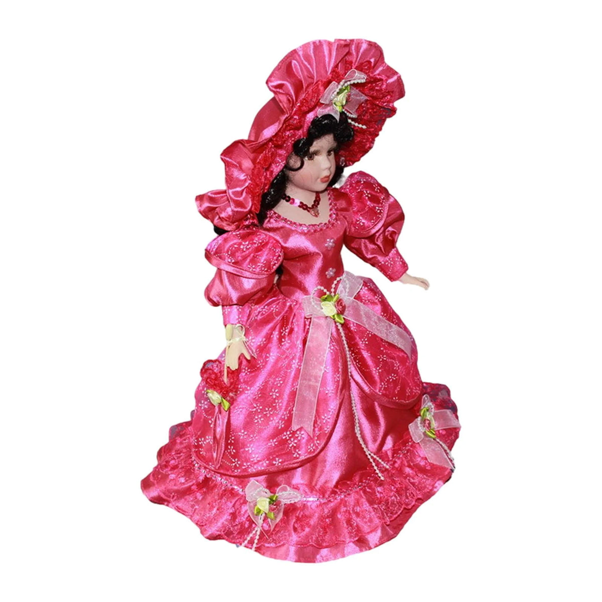 Pink Ceramic Doll Porcelain Figures Z161383