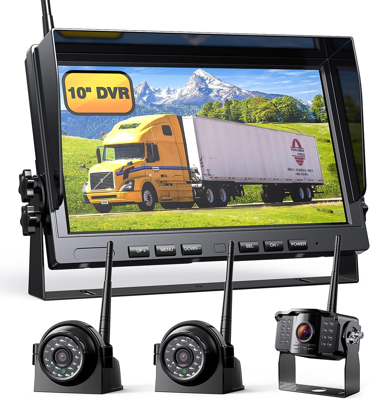 1080P Wireless Backup Camera with 10" FHD Monitor D6088