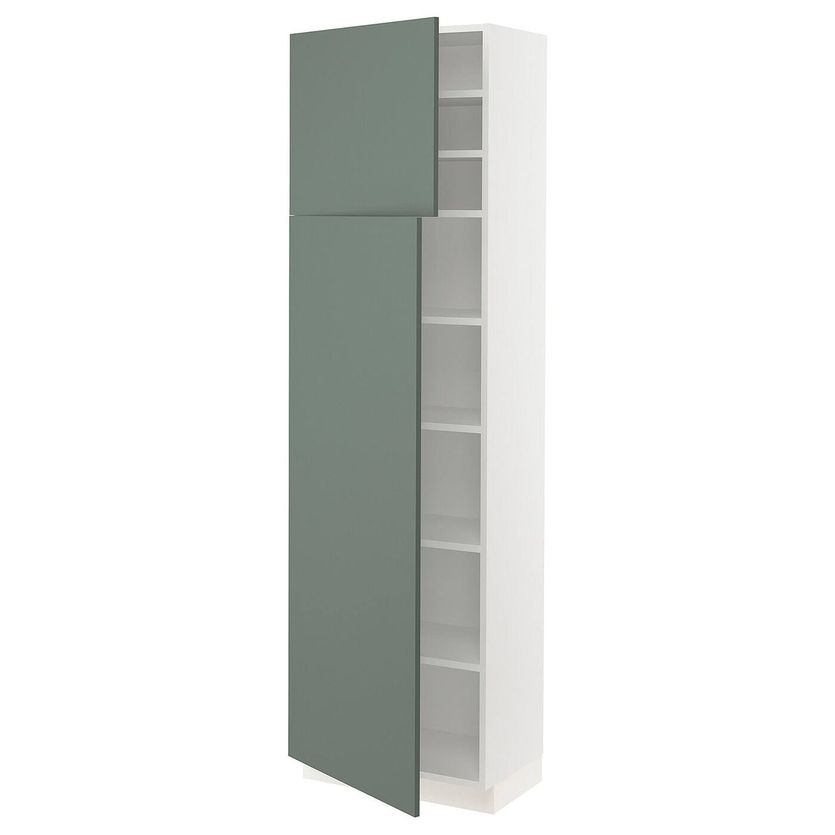 White High Cabinet with shelves and 2 Doors X526965