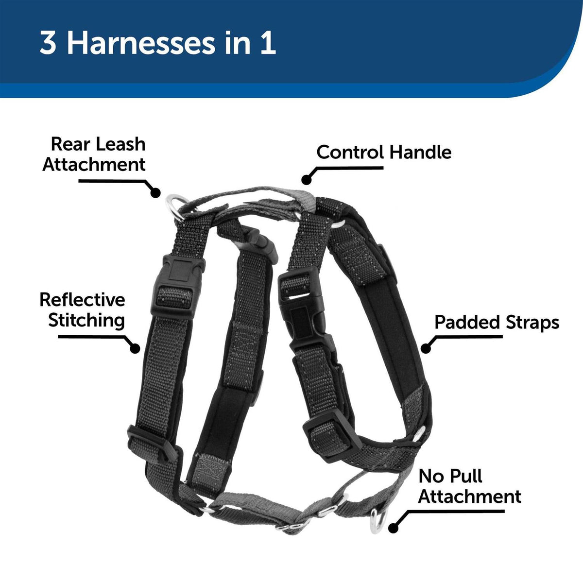 3 in 1 Harness with Leash M97668