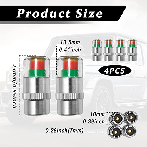 Universal 32PSI Tire Pressure Monitor Valve Stem Caps H28928