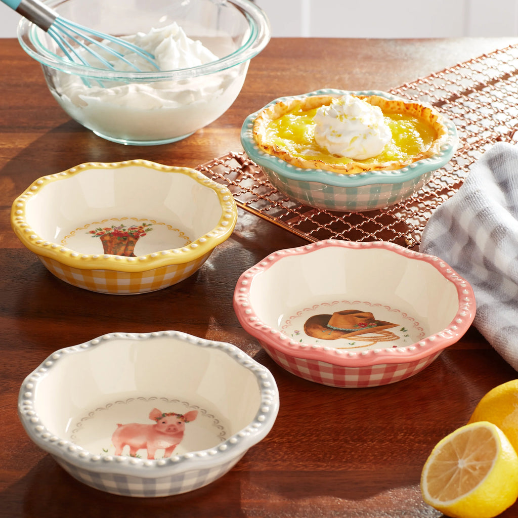 4 Pack Ceramic Pie Pan Set Q149240