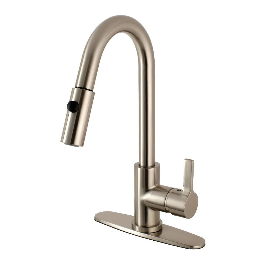 Brushed Nickel Pull-Down Sprayer Kitchen Faucet V488