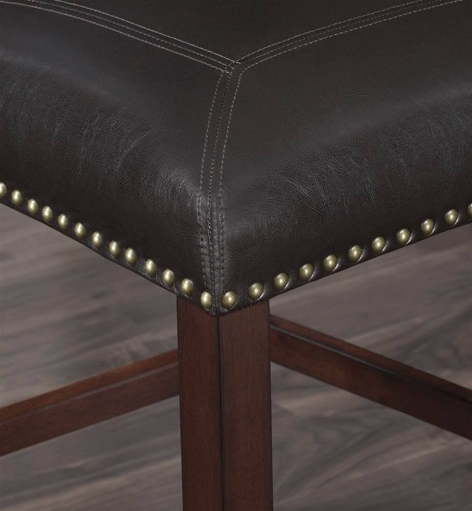Brown Faux Leather Counter Stool X1990