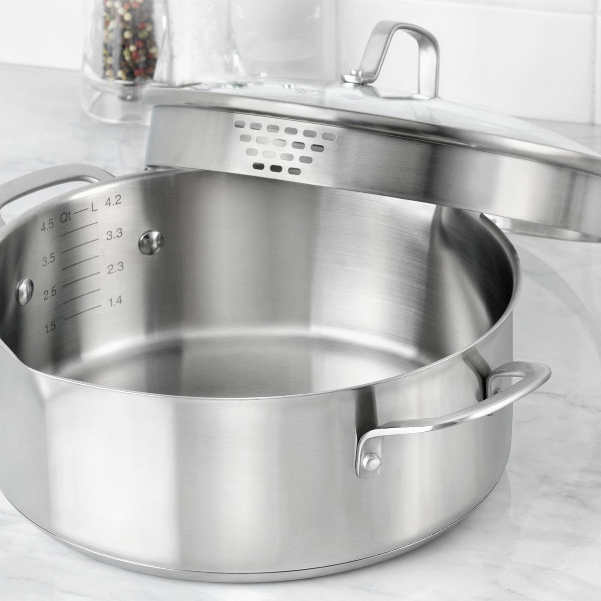 5-Quart Stainless Steel Dutch Oven J18777
