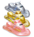Inflatable Snowmobile Sled Set of 3, Rose Gold, Gold, and Silver, 51 Inches J3503