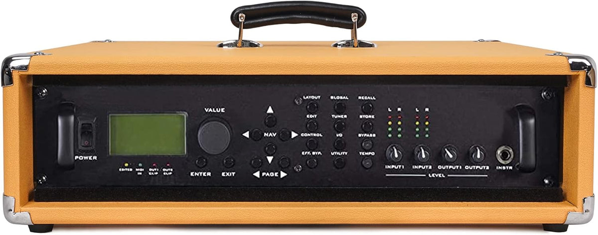 2U Amp Rack Case, 12.5 Depth, Orange Y386