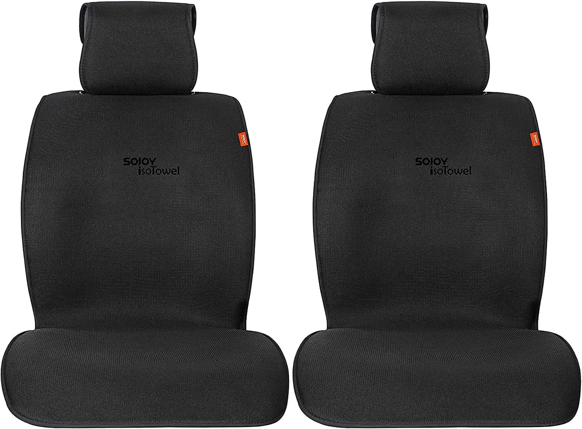 Universal Car Seat Cushion for Front Seats Black G2811