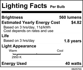 40 Watt T3 Incandescent Light Bulb P8300
