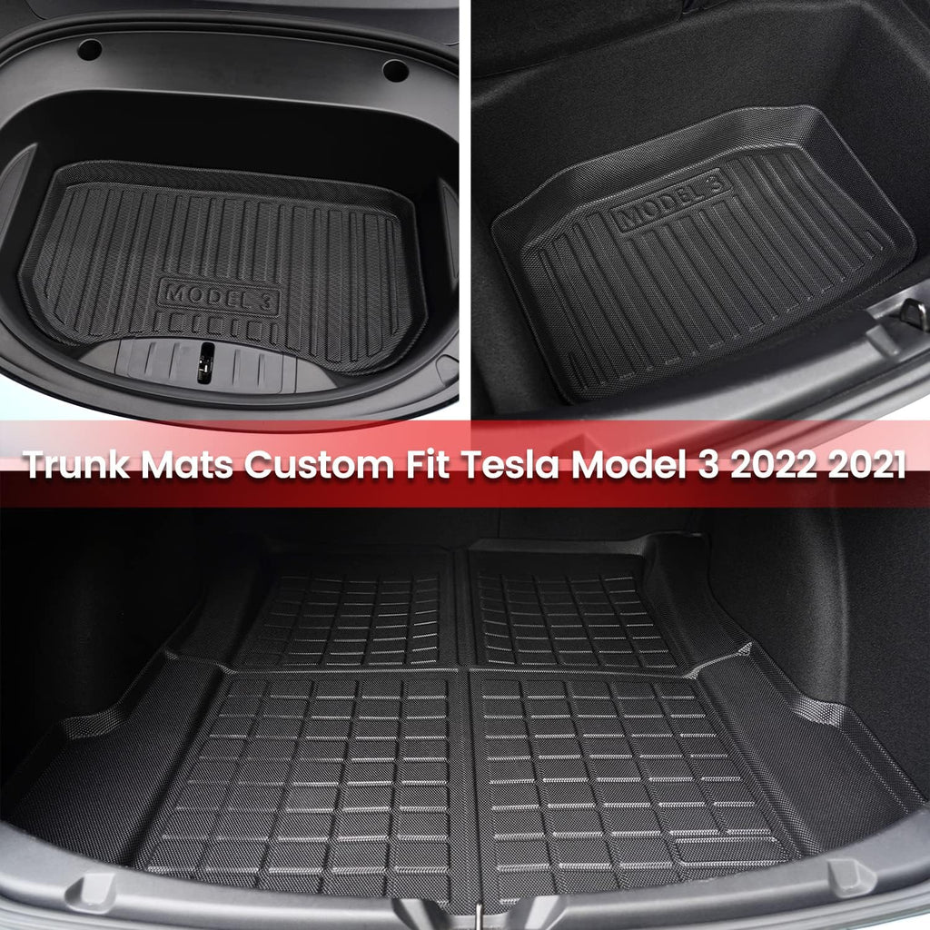 All Weather Anti-Slip Waterproof TPE Floor Mats Trunk Mat J8066