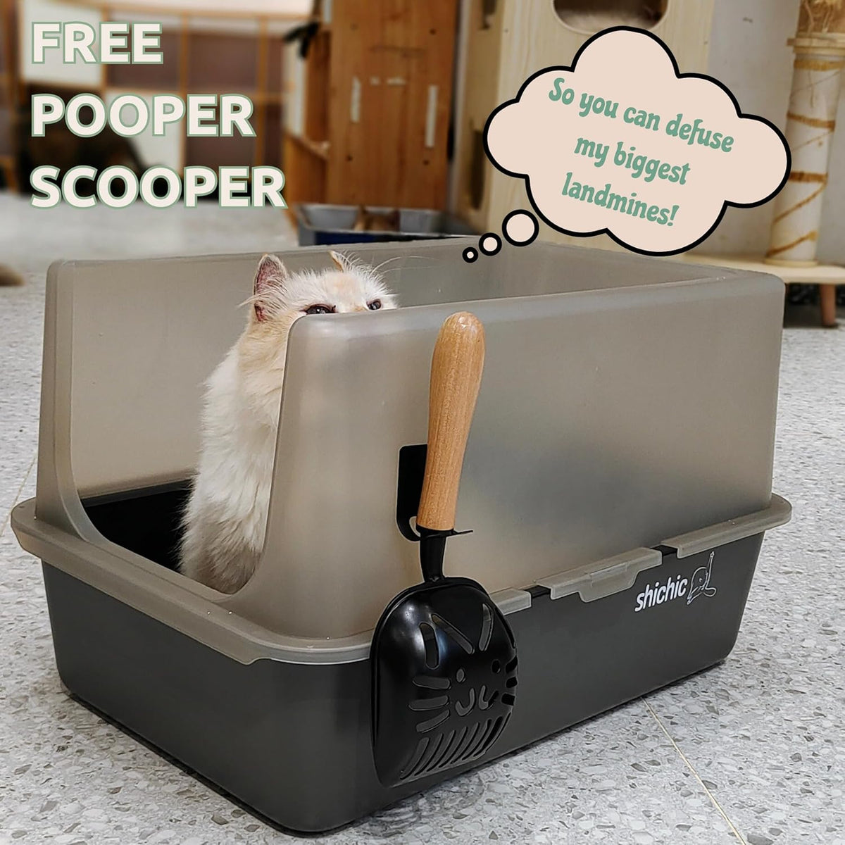 Stainless Steel Extra Large Litter Box with Lid G666239