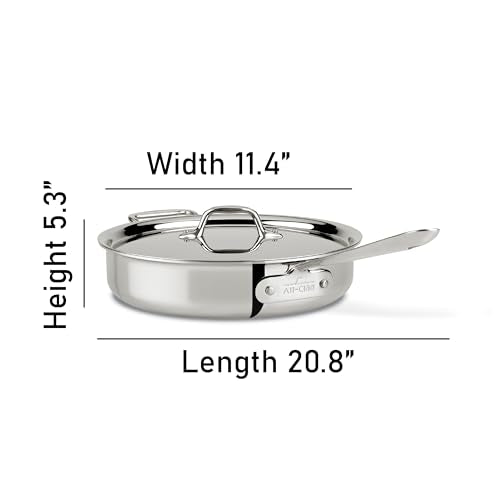 3-Ply Stainless Steel Sauté Pan 4 Quart C394
