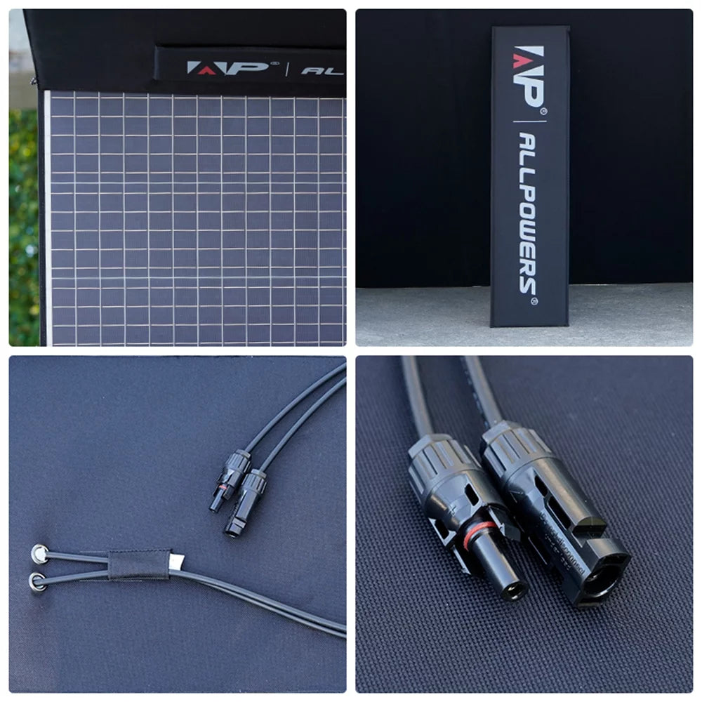 3 Pack 400W Foldable Solar Panel with 3600Wh LiFePO4 Portable Power Station O590337