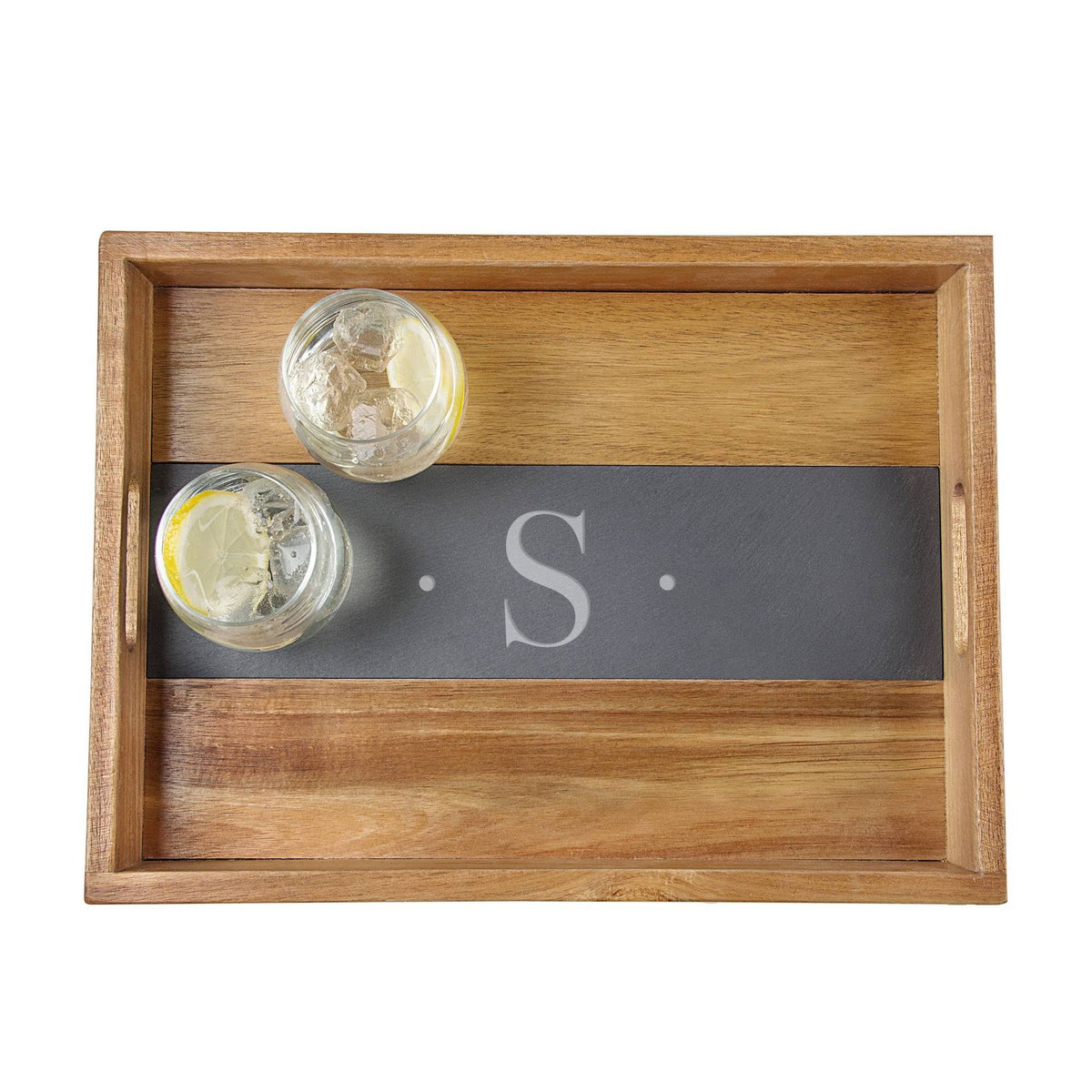 Acacia and Slate Tray Y763258