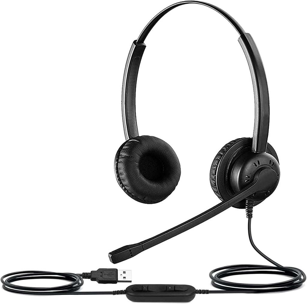 USB Headset with Noise Cancellation Microphone, Pack of 2 P205