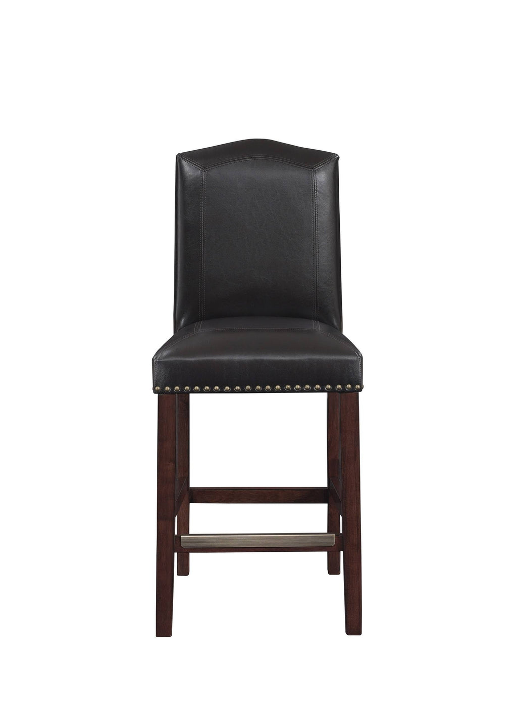 Brown Faux Leather Counter Stool X1990