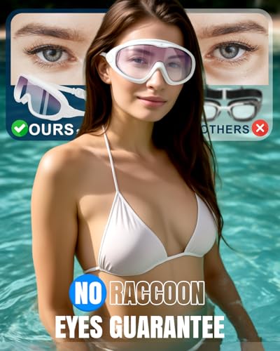 2 Pack Anti Fog UV Wide View Swim Goggles P850