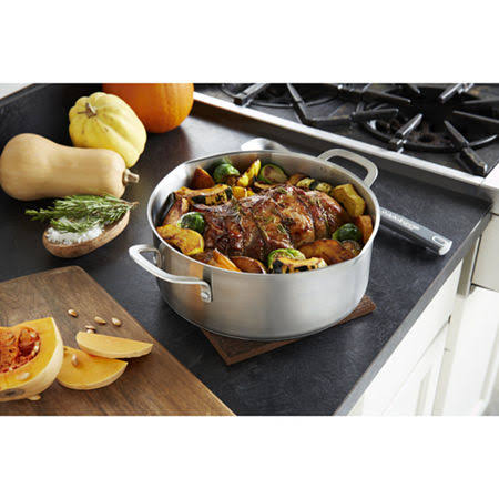 5-Quart Stainless Steel Dutch Oven J18777