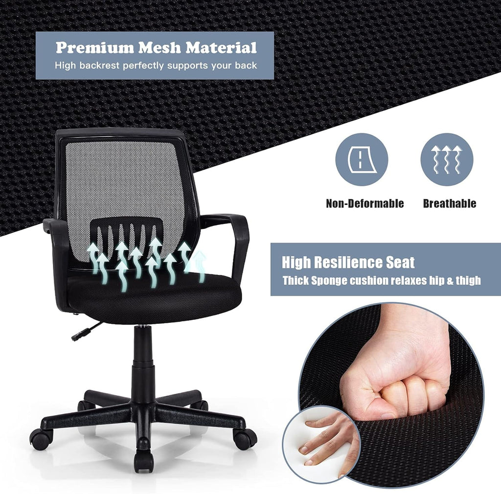Black Mesh Ergonomic Office Chair O6227