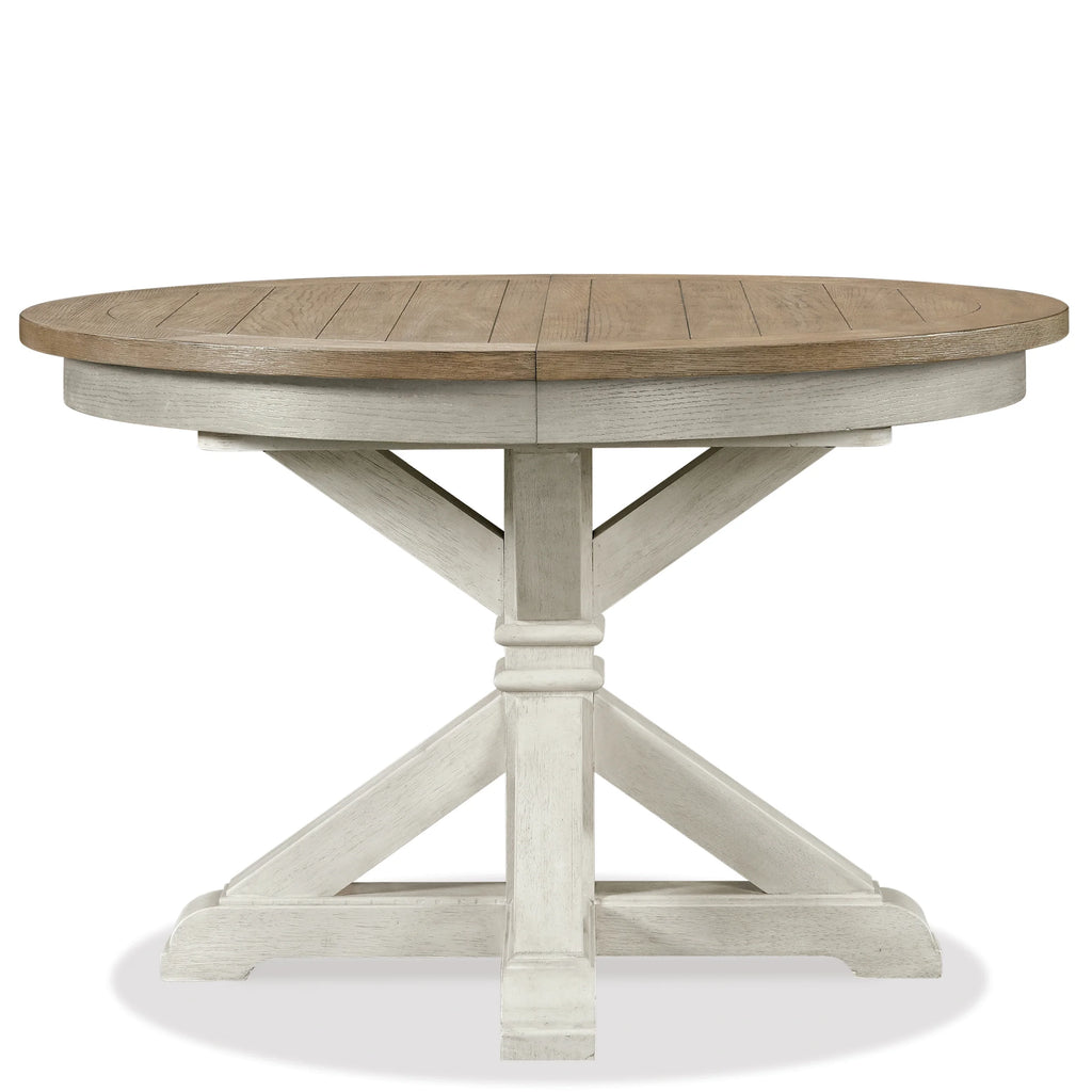 5-Piece Round Pedestal Dining Set with 4 Side Chairs M703